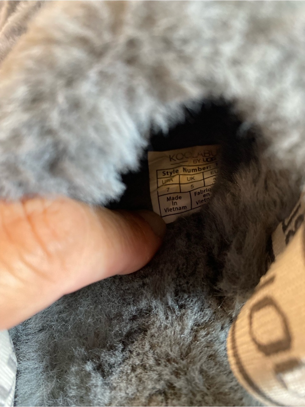 Koolaburra Gray Faux-Fur Slide Sandals - Picture 10 of 10